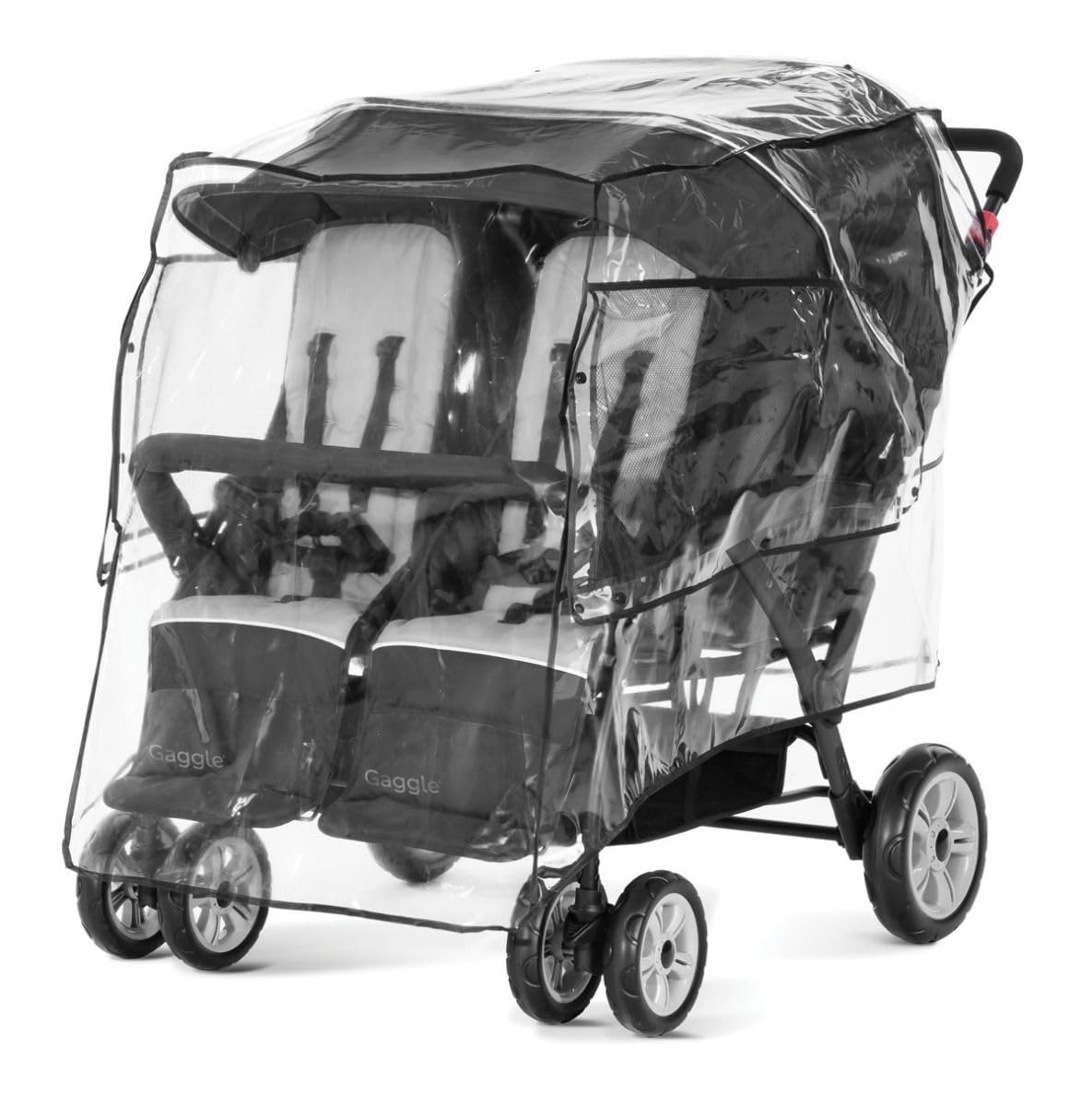 Foundations Quad 4-Seat Stroller Rain Cover for All Weather