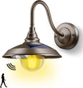Solar Barn Light Outdoor 3 Modes 2 Lighting - Vintage Gooseneck