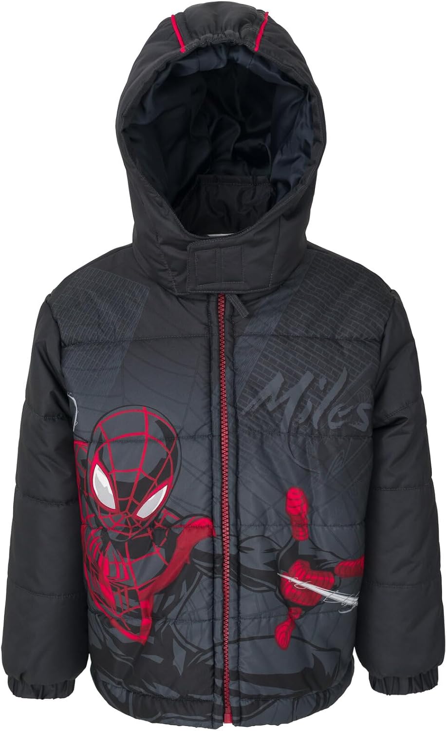 Marvel Zip Up Cosplay Puffer Jacket for Kids - Warm & Fun