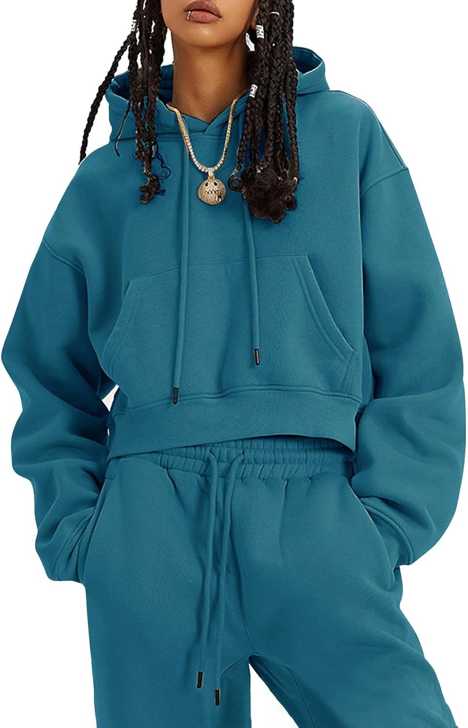 Flygo Womens Fleece 2 Piece Outfits for Cozy Comfort