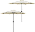 9FT Outdoor Patio Umbrella 2 Pack - Crank Tilt, UV Waterproof