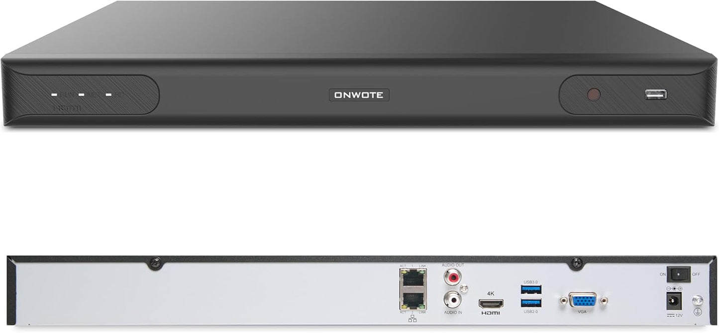 ONWOTE 12MP 32 Channel NVR IP Security Video Recorder Review