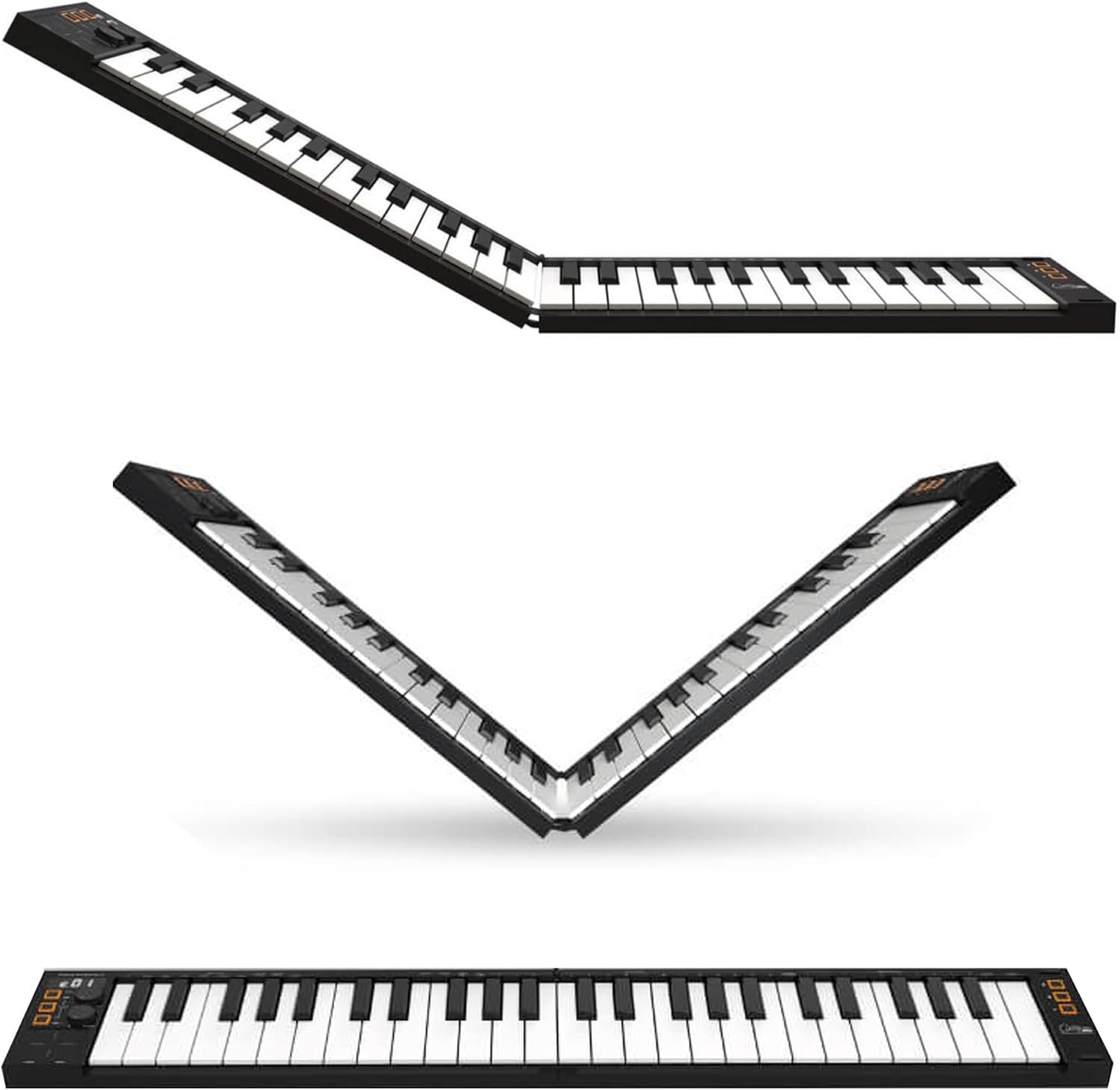 Portable 49-Key MIDI Controller - Bluetooth & USB - Built-In Battery