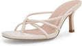 Womens Square Open Toe Stiletto Heels - 2.15in Kitten Slingbacks
