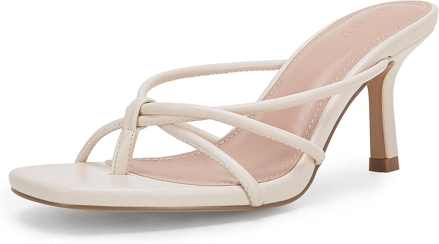 LAICIGO Womens Square Open Toe Flip Flops for Chic Style