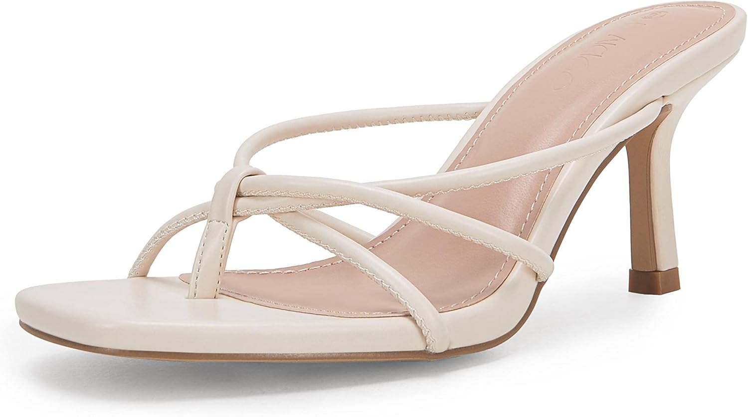 LAICIGO Womens Square Open Toe Flip Flops for Chic Style