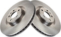 TRQ Front Brake Rotors Set Vented Compatible with 2014-2018 Audi A6