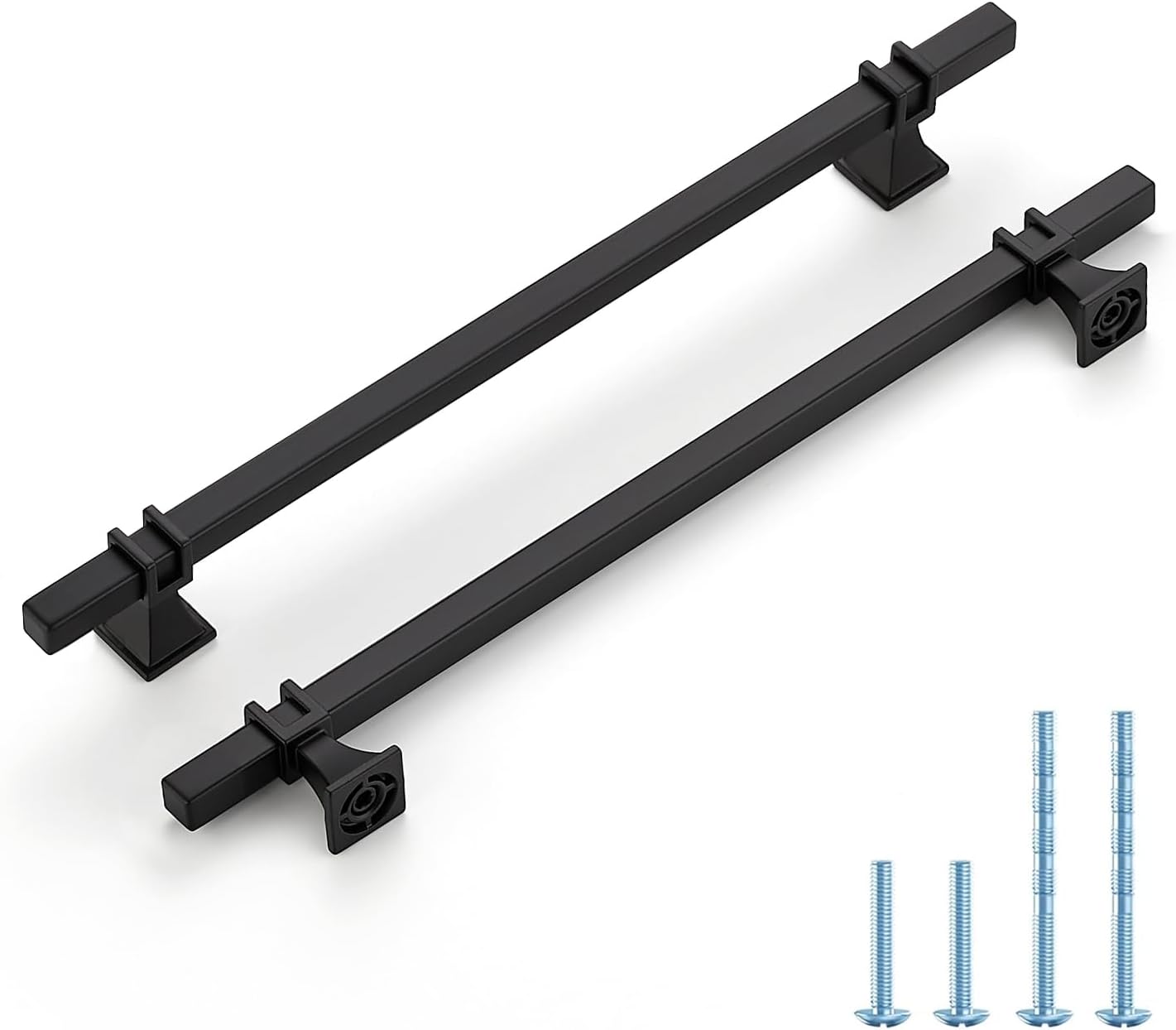 25 Pack 8-3/4 inch Black Cabinet Handles for Modern Kitchens