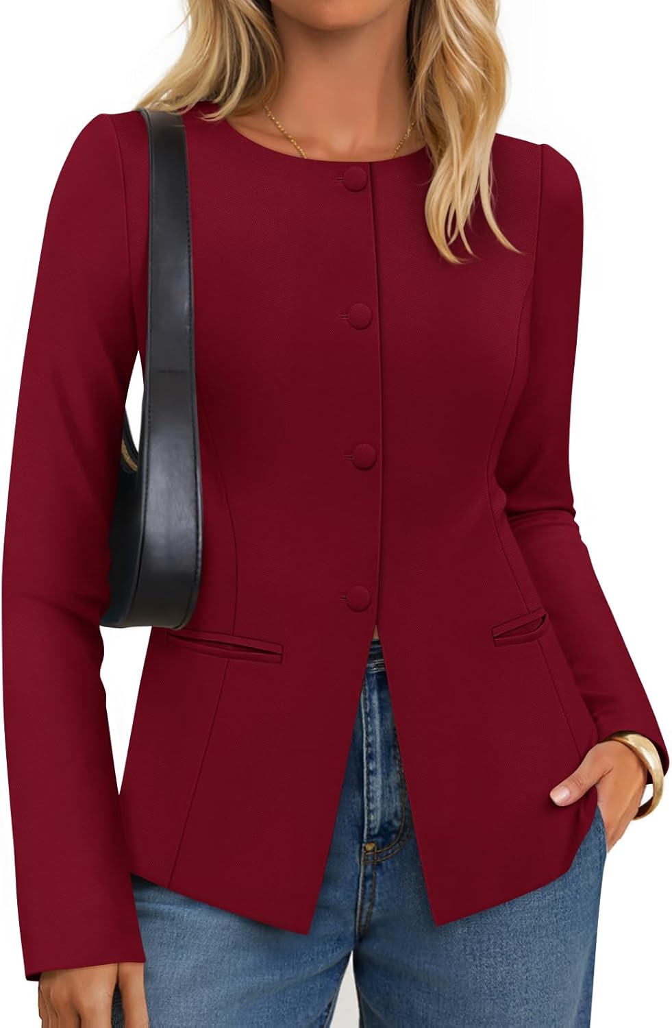 ZESICA Womens Business Casual Blazers for Fall Office Wear