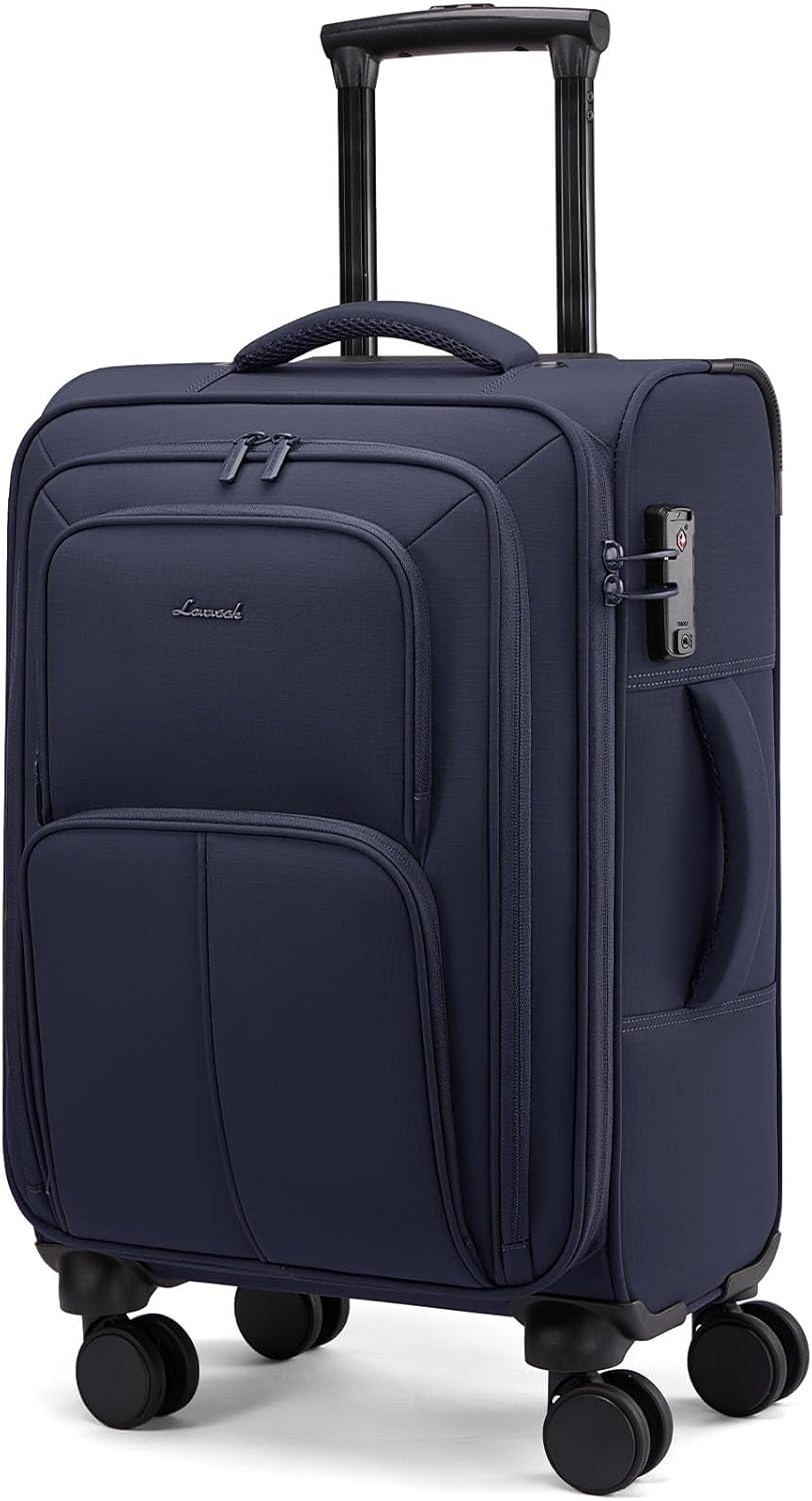 LOVEVOOK Carry On Luggage 22 Inch Softside Suitcase for Travel