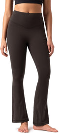 Colorfulkoala Women's Flare Leggings with No Front Seam for Yoga