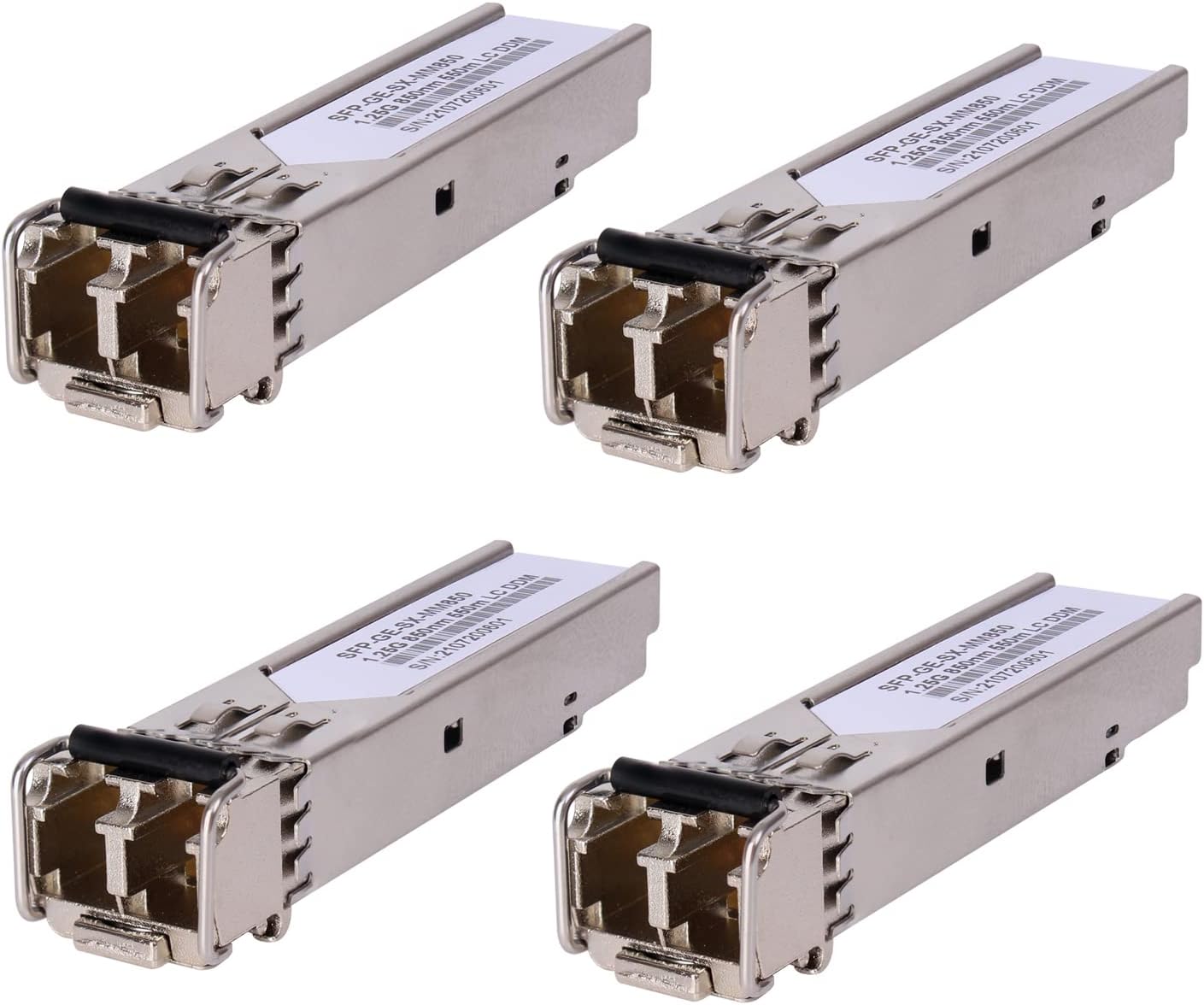 4 Pack 1.25G 850nm Multimode SFP Transceiver Fiber Module