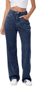 Baggy Stretchy Jeans for Women High Waisted Trendy Wide Leg