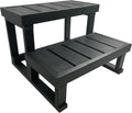 Two Steps hot tub Steps Wood-Plastic Composite Steps into hot tub