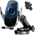 Wireless Car Charger Auto Clamping 15W Car Phone Holder - Fast