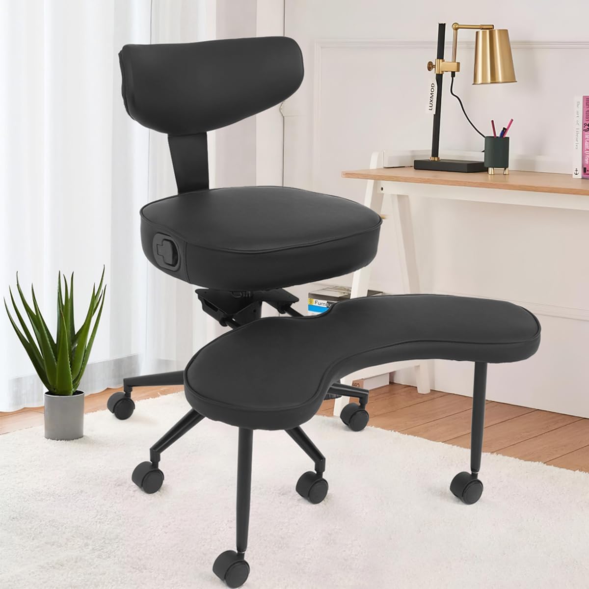 Ergonomic Meditation Chair with Wing Back Support