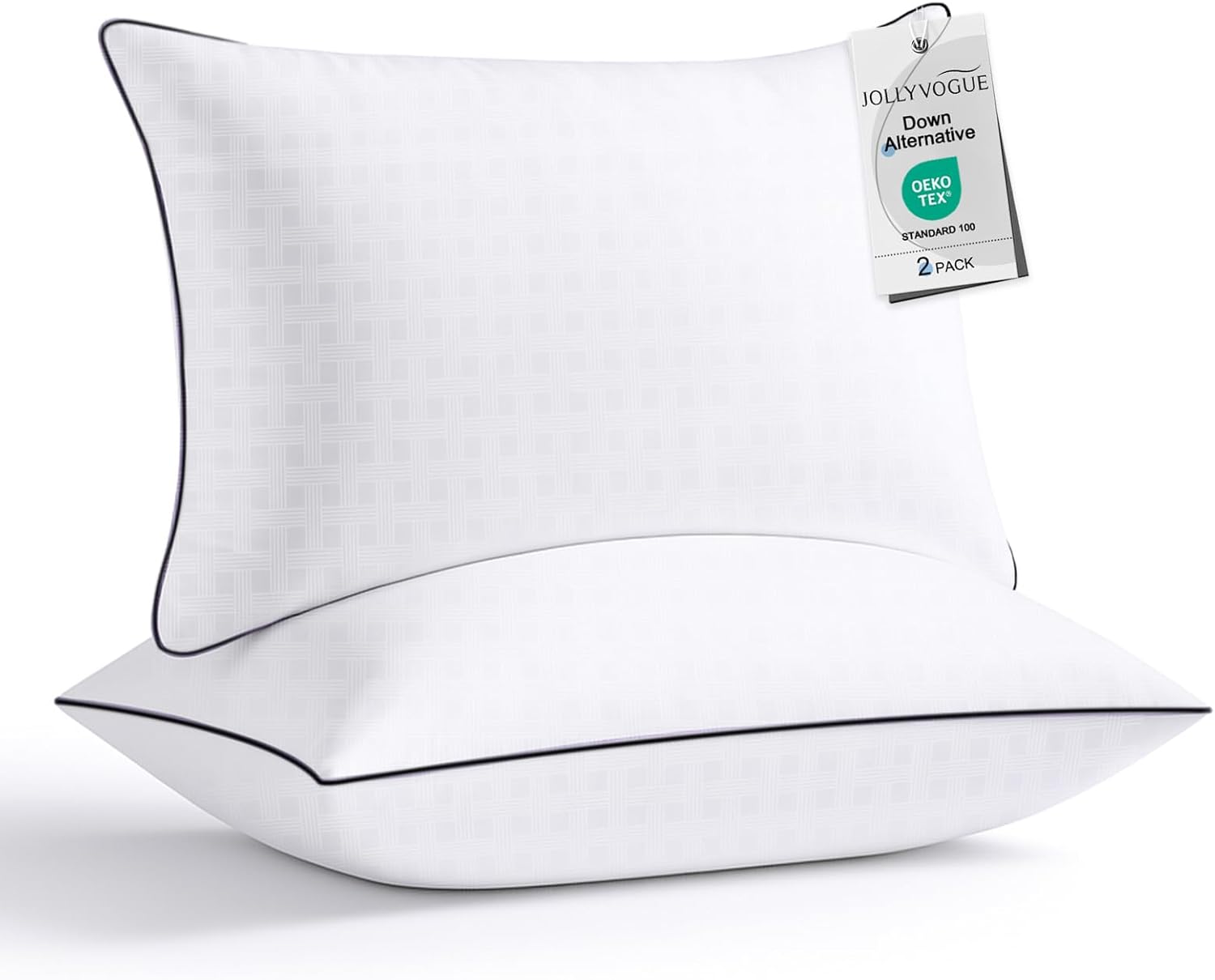 JOLLYVOGUE King Size Pillows Set of 2 for Ultimate Comfort