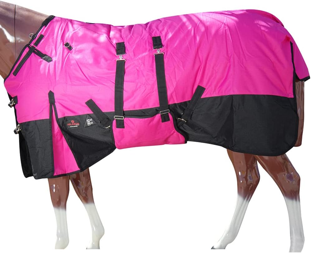HILASON 1200D Winter Waterproof Poly Horse Blanket for Comfort