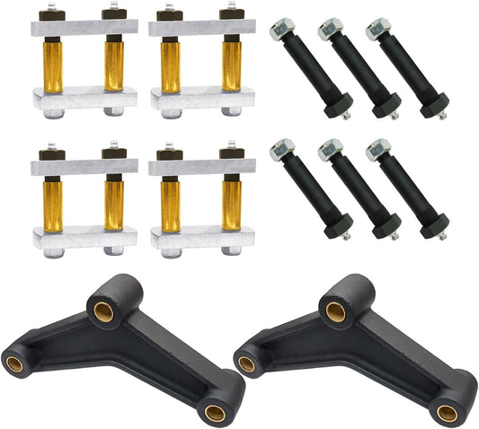 Heavy Duty Greaseable Tandem Trailer Axle Shackle Kit for RVs