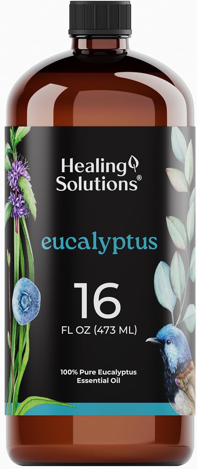 Healing Solutions Eucalyptus Essential Oil - 16oz Pure Bulk