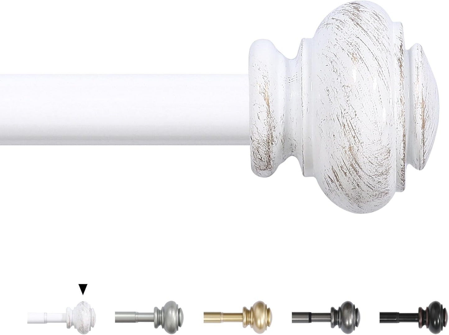 H.VERSAILTEX Adjustable Curtain Rods for Windows 16.2 to 137.4 in