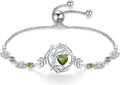 Tree of Life Birthstone Bracelet for Women - Sterling Silver Gift