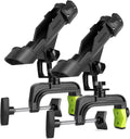 Fishing Rod Holders for Boat - Adjustable Clamp 360 Rotation