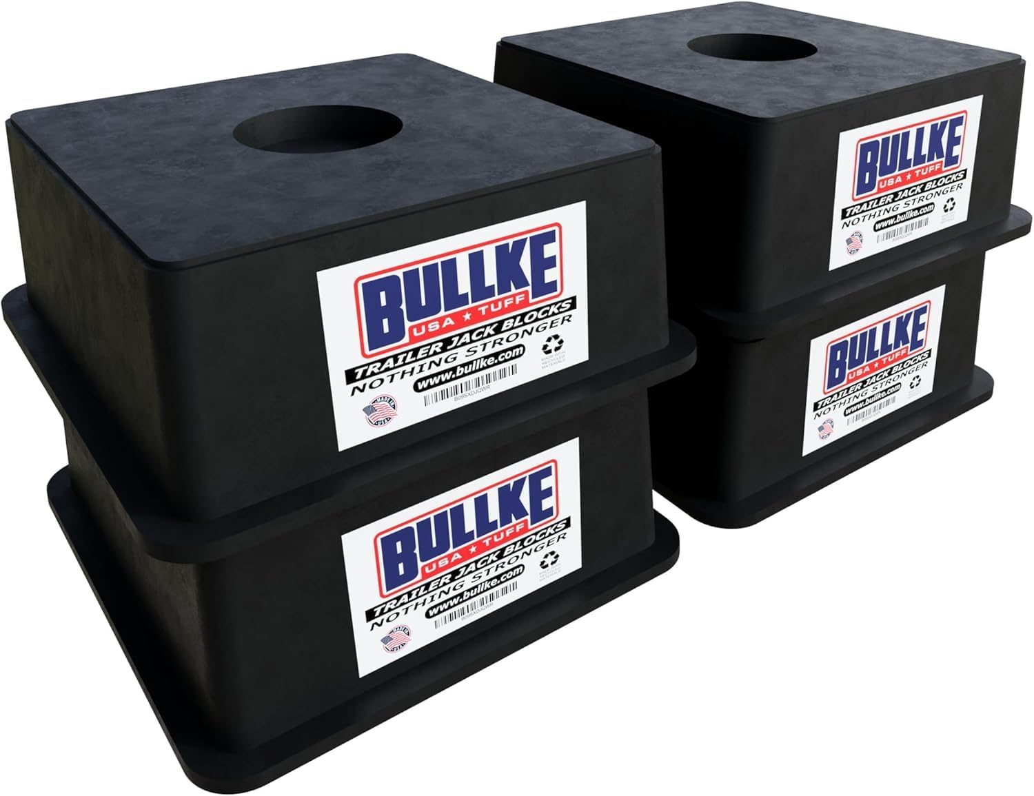 USA-Made Heavy Duty Trailer Jack Blocks for RV Stabilization
