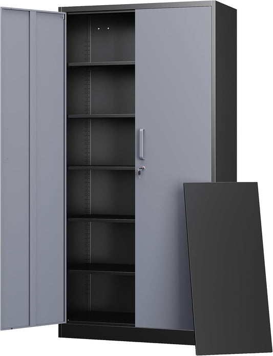Letaya Metal Storage Cabinets with Lock and Adjustable Shelves