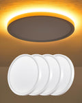 LED Flush Mount Ceiling Light 12 in 4 Pack - Slim 3CCT with Night