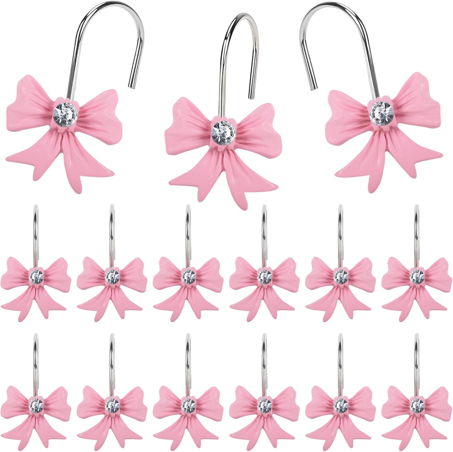 Rust-Proof Stainless Shower Hooks for Chic Decor