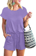 Rompers for Women Summer 2025 One Piece Tshirt Short Pants