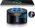 4K Wireless Security Camera Clock Charger - Discreet 15W Nanny Cam