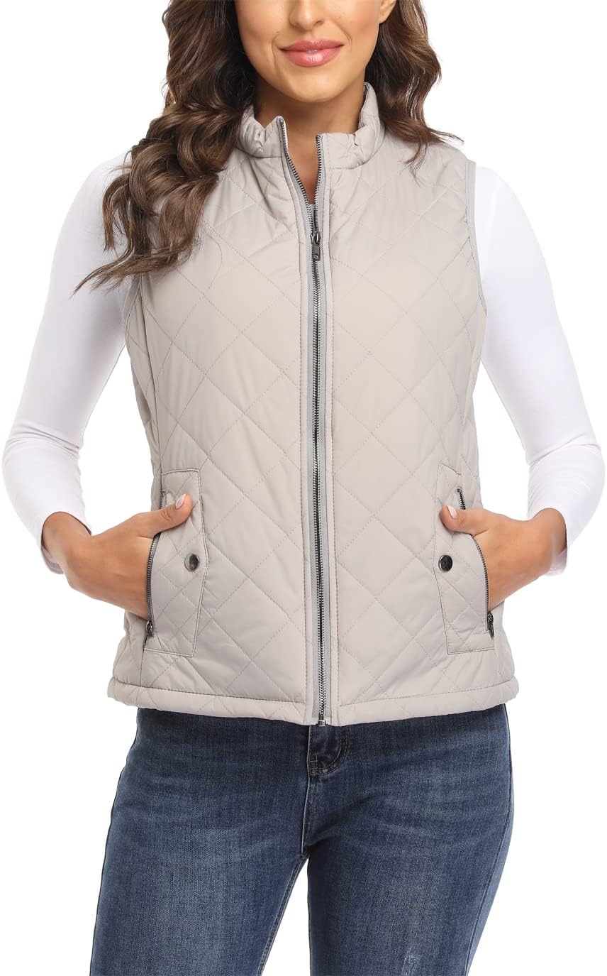 Lightweight Quilted Padded Vest for Women - Stylish and Warm