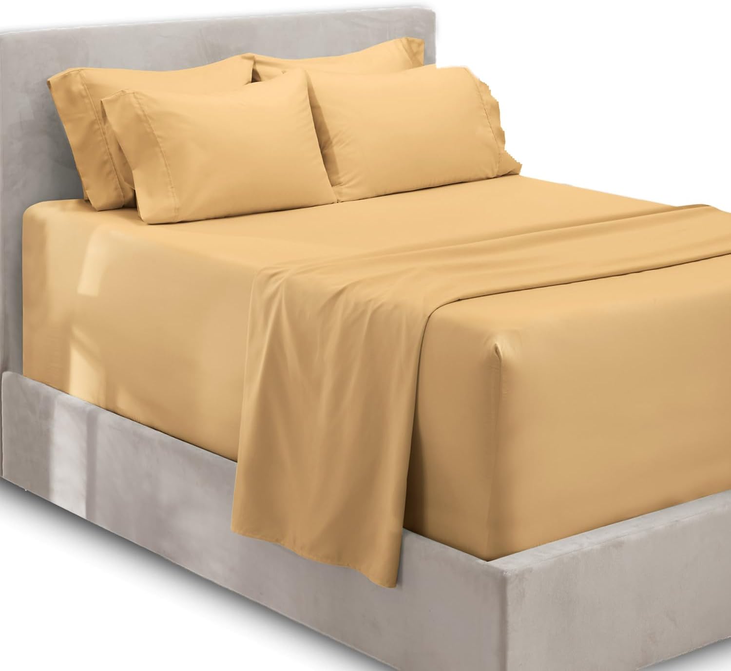 Extra Deep Pocket Queen Sheets Set for 18-24 Inch Mattresses