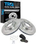 TRQ Front Brake Pad & Rotor Kit for 2002-2004 Kia Sedona