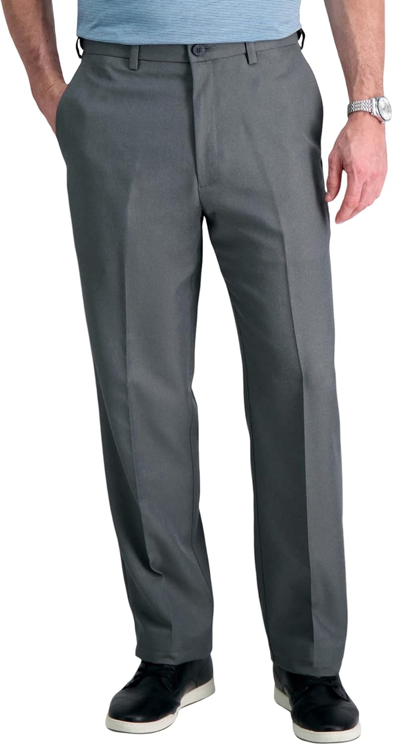 Haggar Men's Cool 18 Classic Fit Flat Front Casual Pants Review