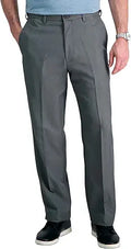 Haggar Cool 18 Flat Front Pant for Men - No-Iron Comfort