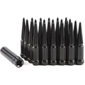 14x1.5 Spike Lug Nuts Black M14x1.5 - Tall Spiked Locking Set