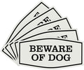 Durable Beware of Dog Wall Sign for Home Security - 5 Pack