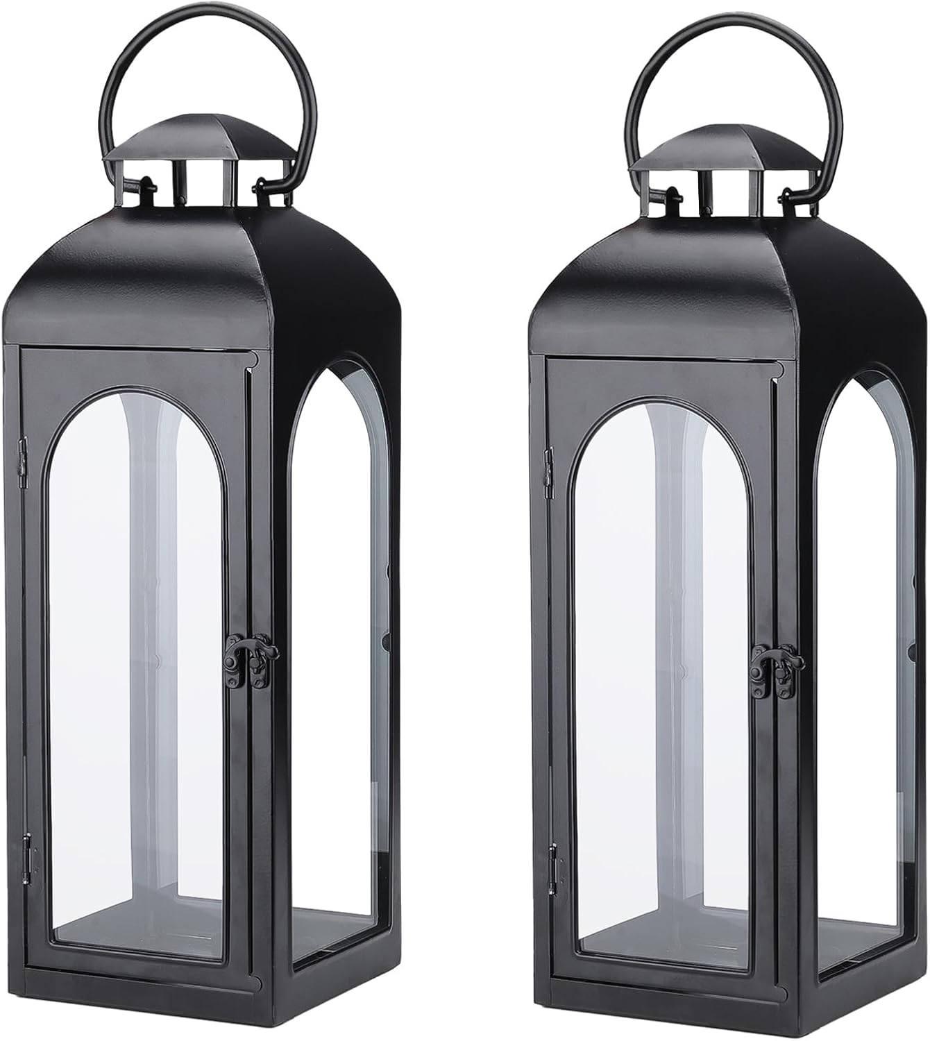 Bdor 2 Pack Large Luxury Lanterns for Indoor and Outdoor Decor