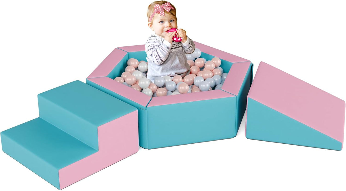 Foam Climbing Blocks for Girls Toddlers - Indoor Playset Fun