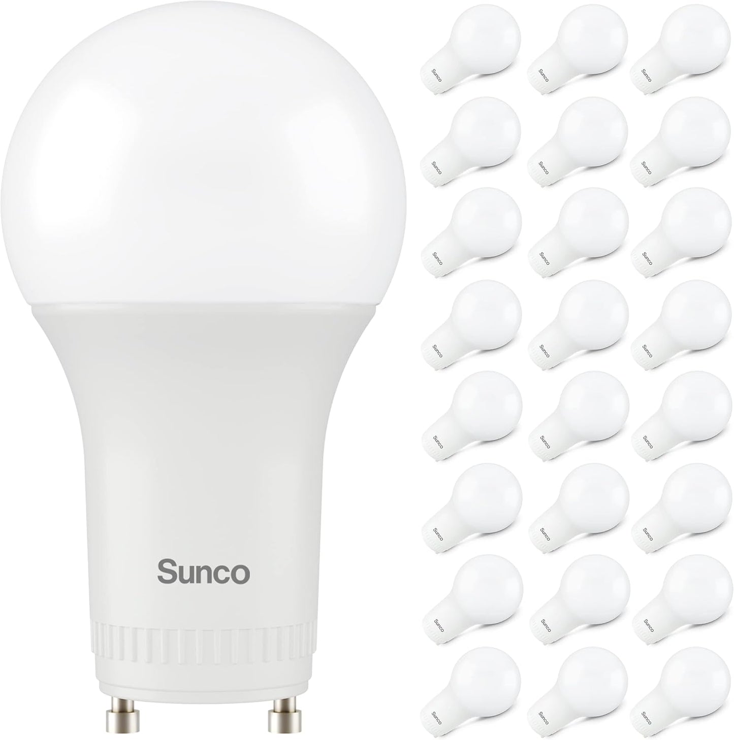 GU24 LED Bulb A19 24 Pack, Dimmable 9W Light Bulbs for Home