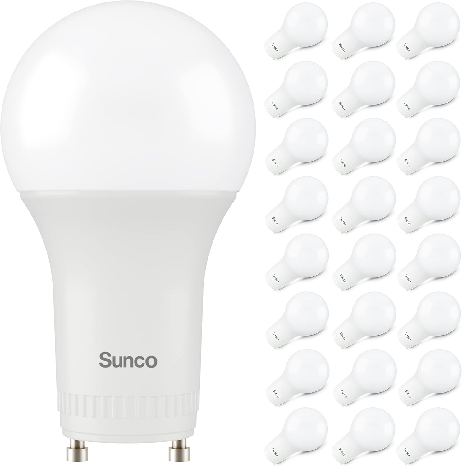 GU24 LED Bulb A19 24 Pack, Dimmable 9W Light Bulbs for Home