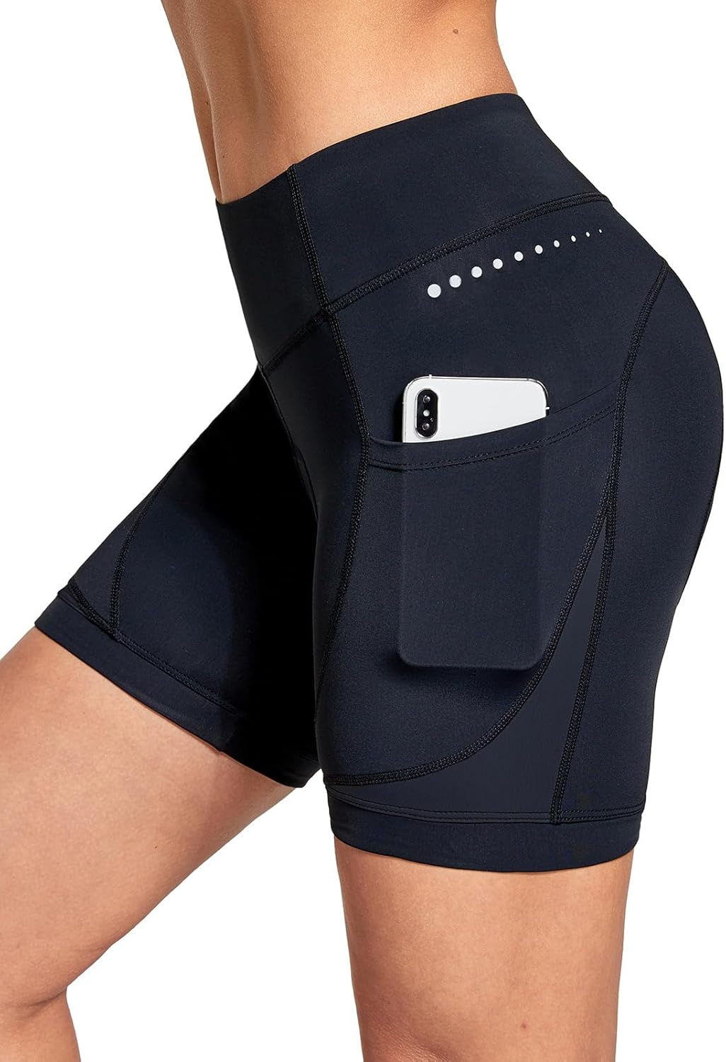 4D Padded Bike Shorts for Women with Gel Padding and Pockets