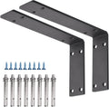 YUMORE Heavy Duty Shelf Brackets 10 in - Heavy Load Support