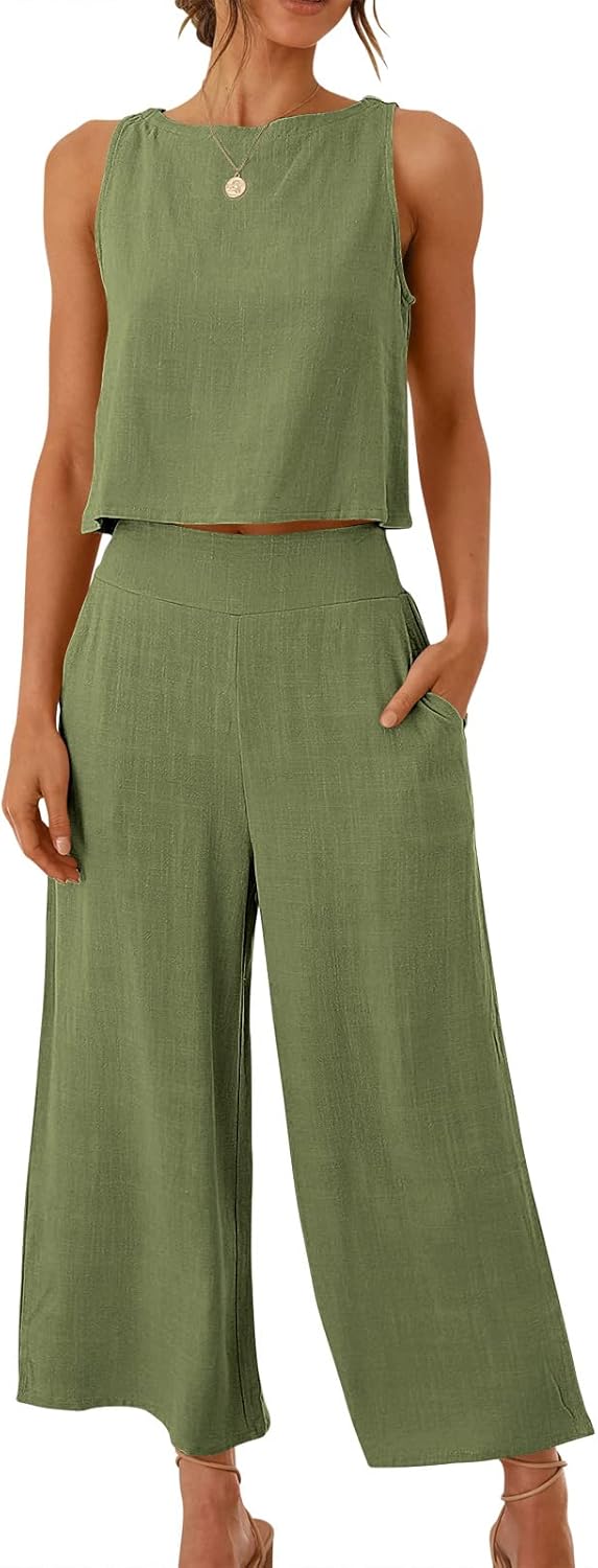 Stylish Women's Summer 2 Piece Outfits for Beach Travel Fun
