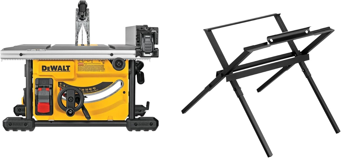 DEWALT Portable Table Saw with Stand for Precision Cuts