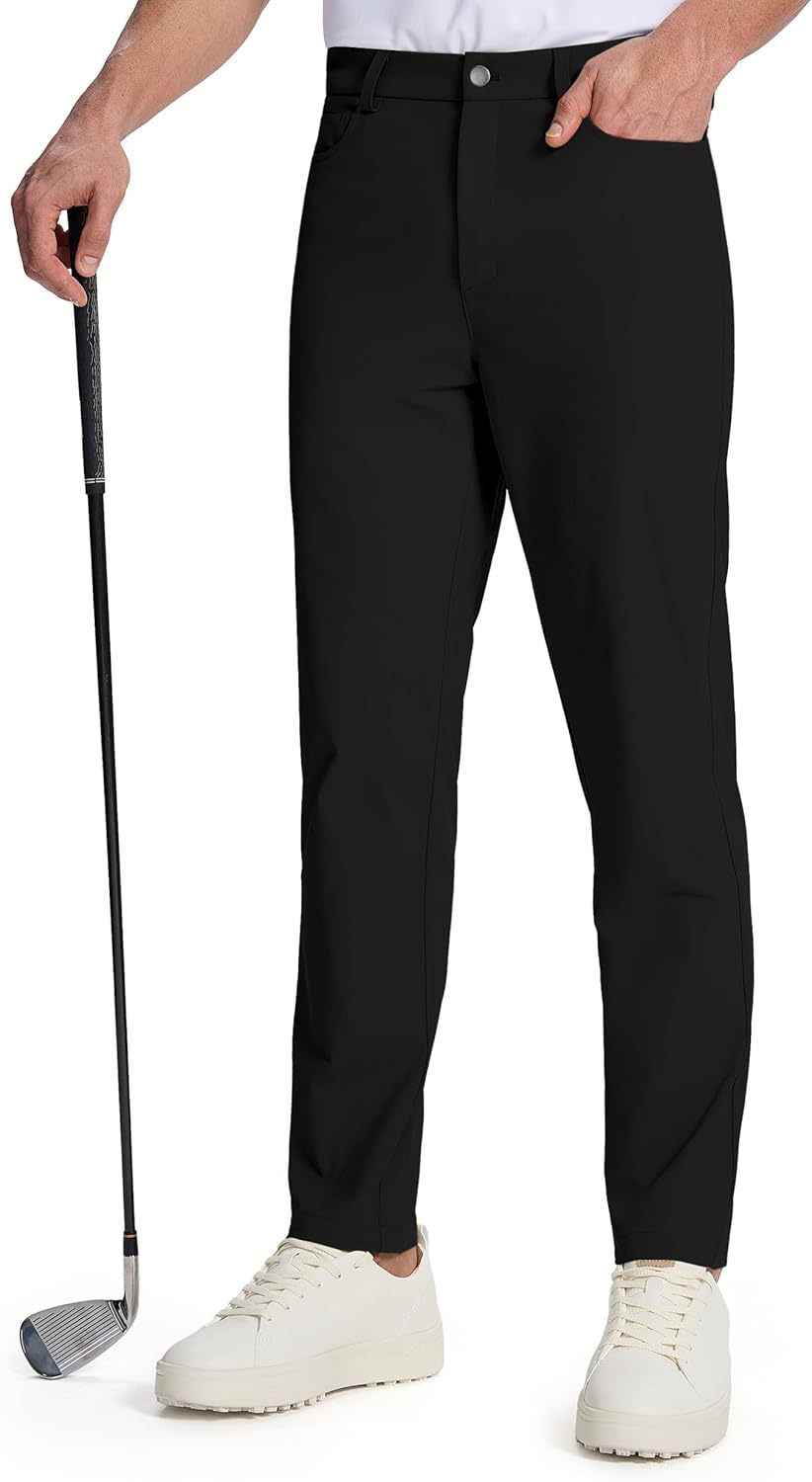 Willit Mens Golf Pants with 5 Pockets for Ultimate Comfort