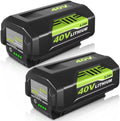 2Pack 6.0Ah 40V Replacement Battery for Ryobi Tools - Longer Run Time